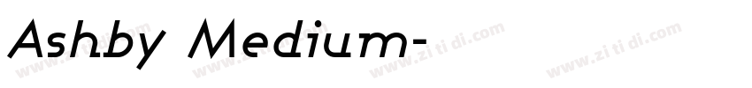 Ashby Medium字体转换